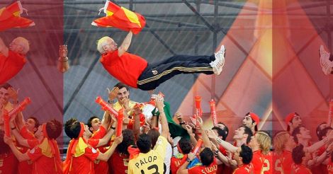 Luis Aragones 2008 euro winner spain